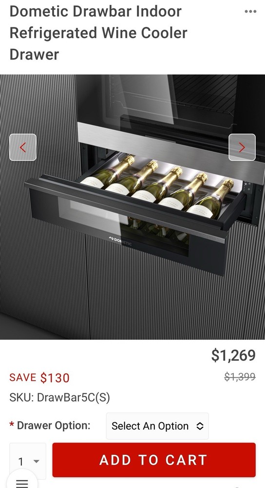Dometic Wine Cooler Refrigerator