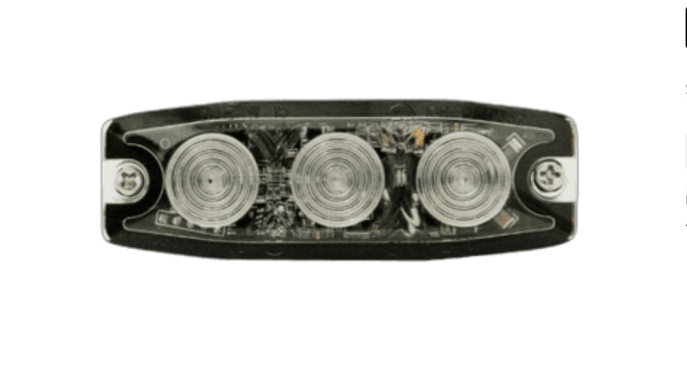 Flush Fit 3 Multi Pattern LA Lightbars LED Strobe (LP3)-Amber