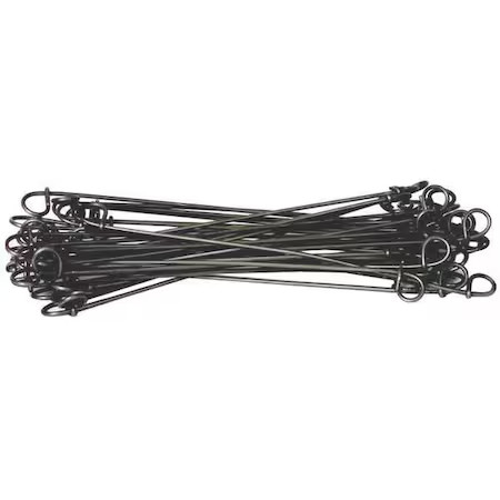 Double Loop Ties, 16 Ga., Bare Wire, Pk5000,  16Ba17