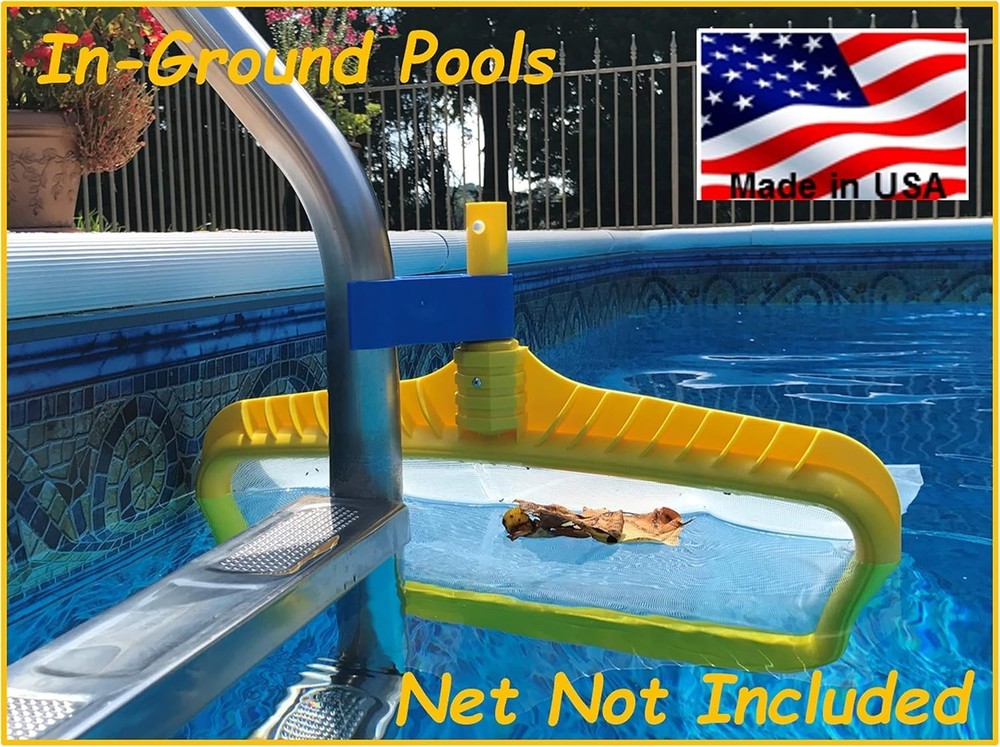 Multi-Purpose Leaf Net Skimmer Clip for 1.9" Ladder – Keep Your Pool Pristine