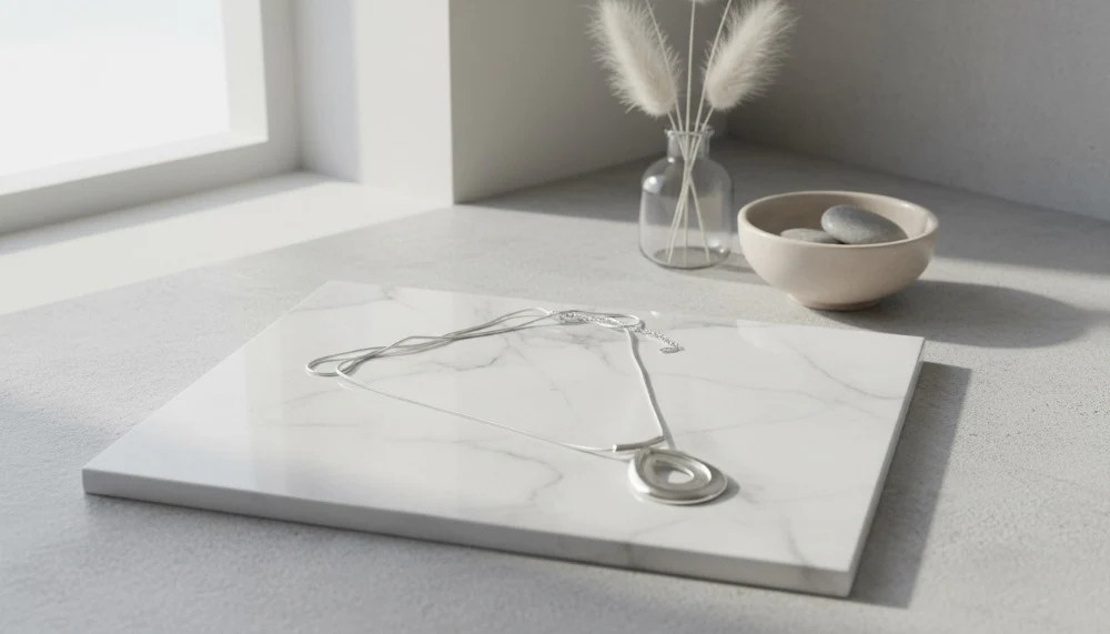 Silver Loop Serenity Necklace