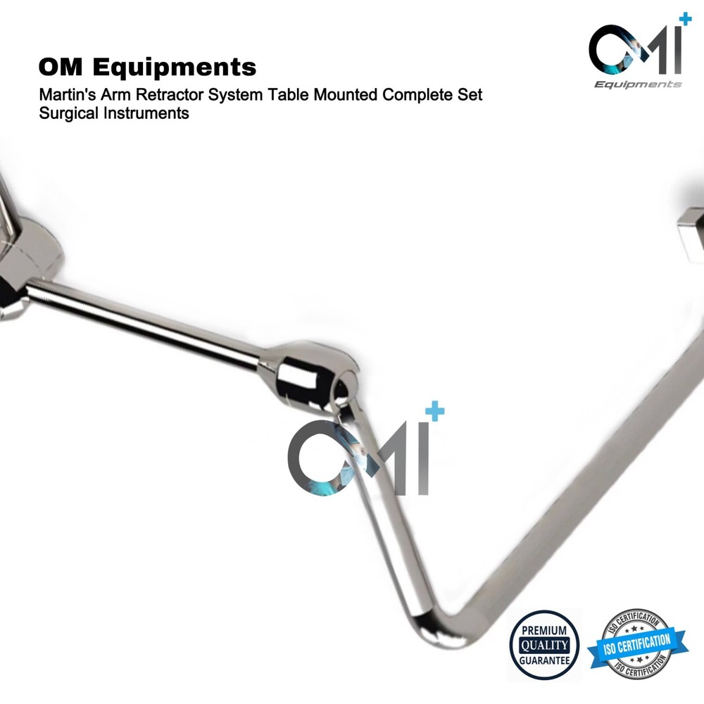 Martin's Arm Retractor System Table Mounted with Bed Holder Complete Set OldMed