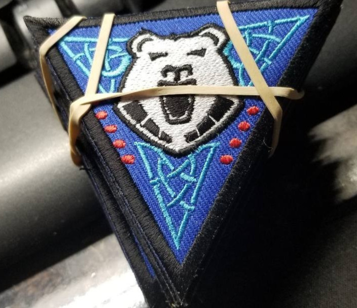 Ghost Bear Dominion Battletech Embroidered Patch approx 3x3"