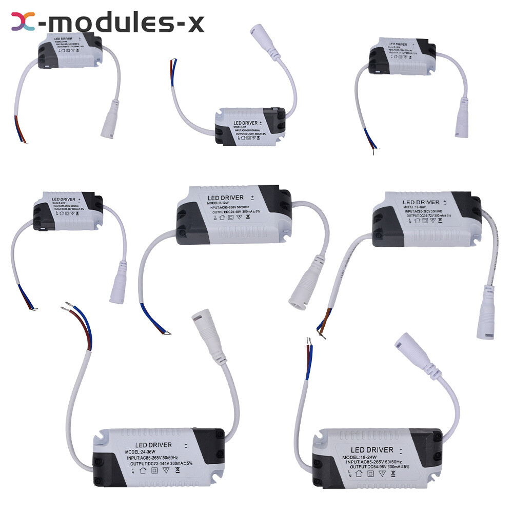 LED Panel Driver Ceiling Light AC85~265V 3-36W Transformer Power Supply Adapter