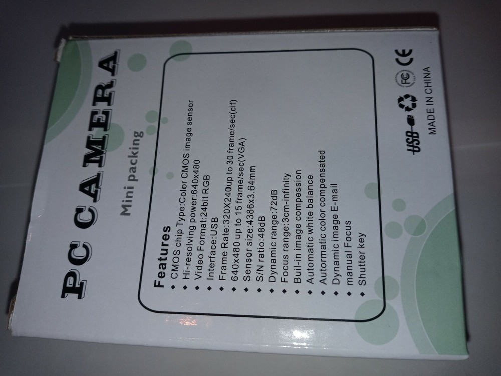 Mini Webcam USB PC CAMERA Packing with Manual Focus, Laptop, Desktop, Android