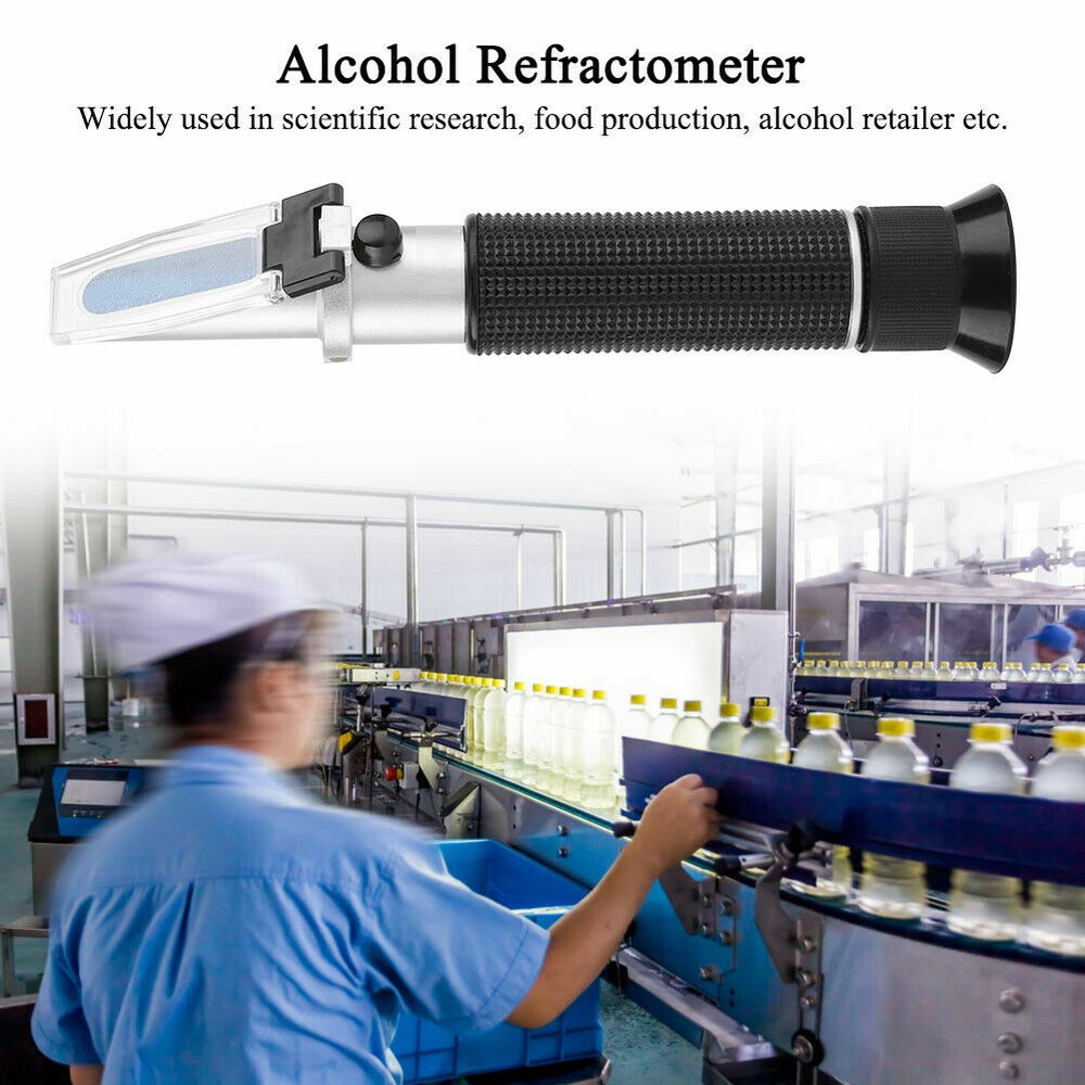Grape Wine Refractometer Brix 0-40% Vol 0-25% Dual Scale Refractometer Tester US