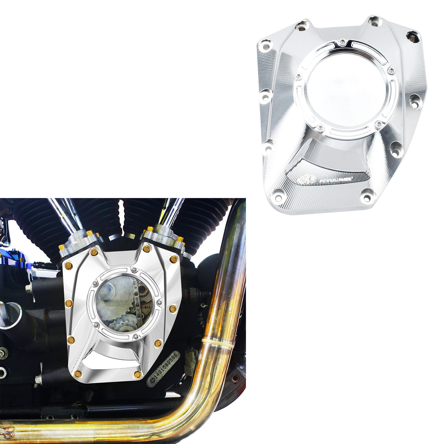 Chrome Camshaft Cam Cover for Harley 01-16 Touring Road Street Glide FLHT FLHR