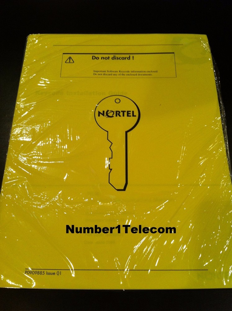 Nortel Norstar Call Pilot 100 150 16-Seat Voice Mailboxes Keycode Code NTKC0094