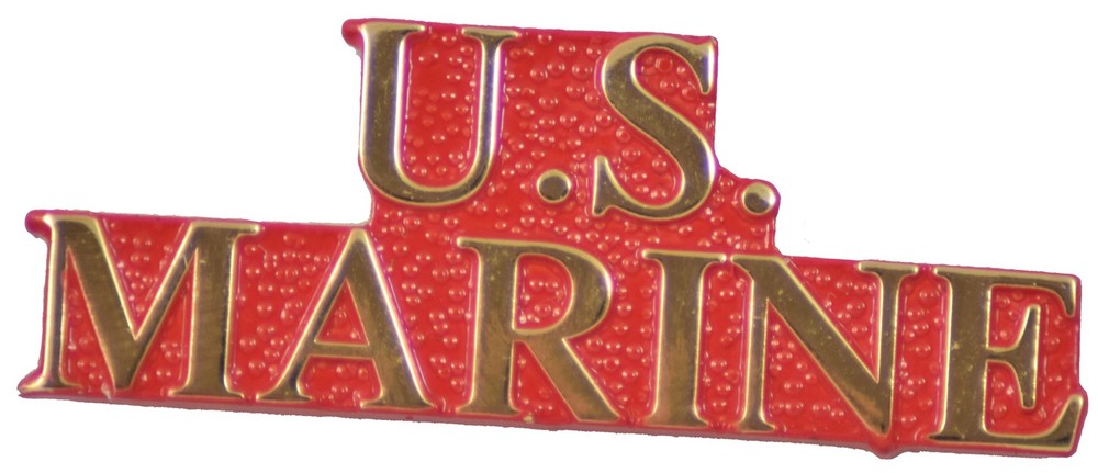 US Marine Script Pin
