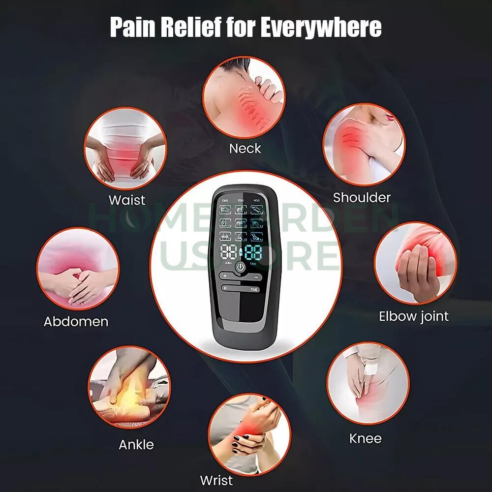 27 Modes Tens Unit Muscle Therapy Pain Relief Stimulator Machine Pulse Massager~