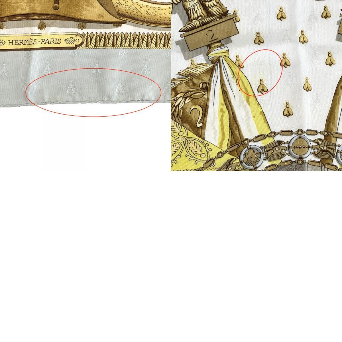 Hermes Scarf Carre90 Napoleon Silk Blue Multi Horse Knight Used