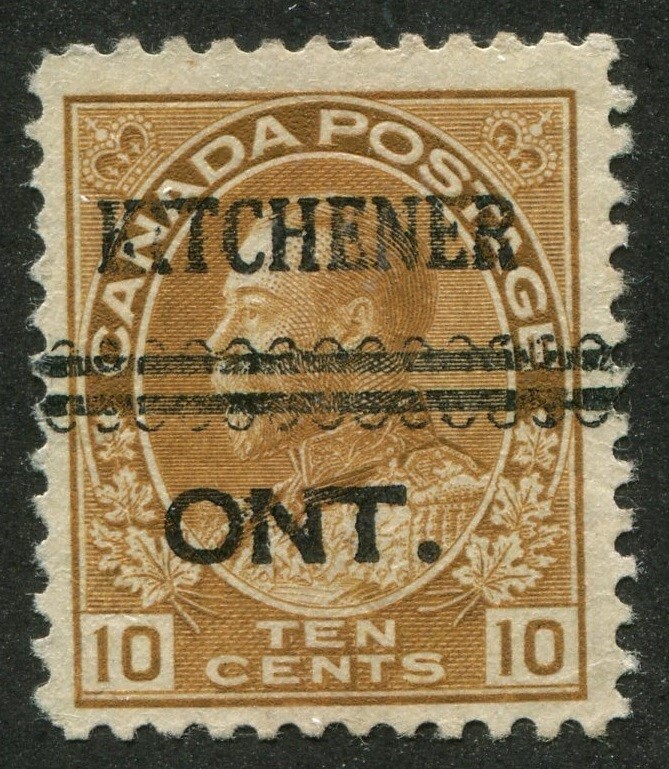 Canada Precancel "KITCHENER" 1-118