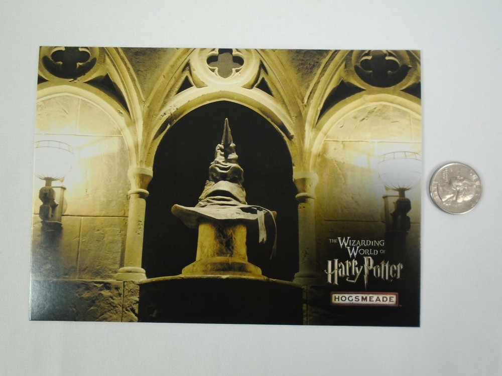 Sorting Hat Hogsmeade Village Postmaster Postcard Wizarding World Harry Potter
