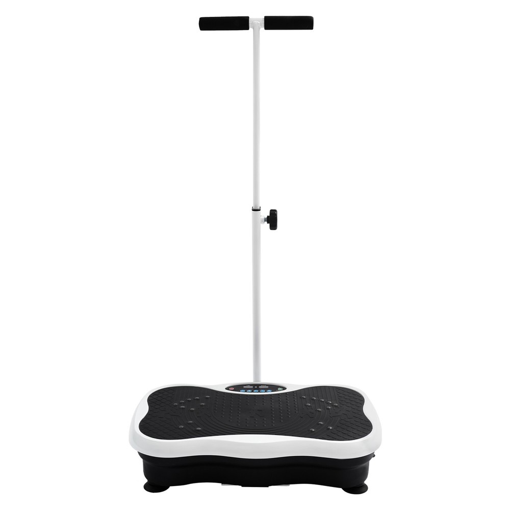 Vibration Plate Exercise Machine with Adjustable Handle and Remote Control