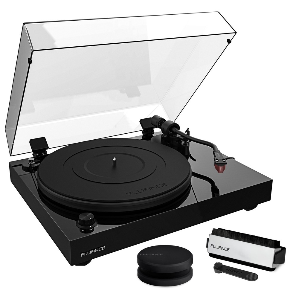 Fluance RT83 Reference Turntable with Record Weight and Vinyl Cleaning Kit