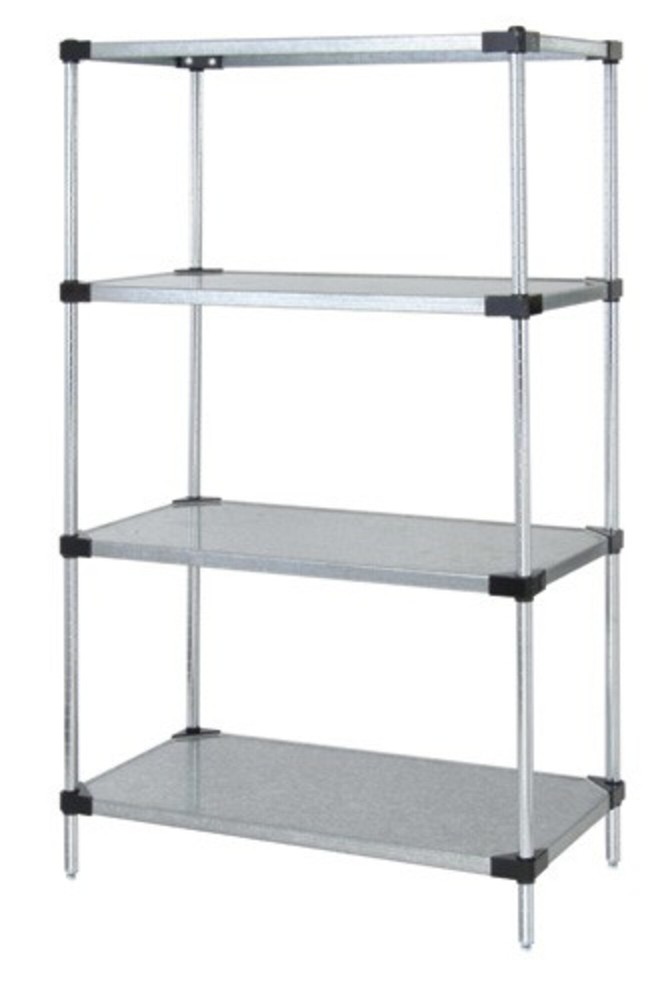Quantum Storage Systems - Wr63-1824sg - Galvanized 4 Solid Shelf Starter Kit