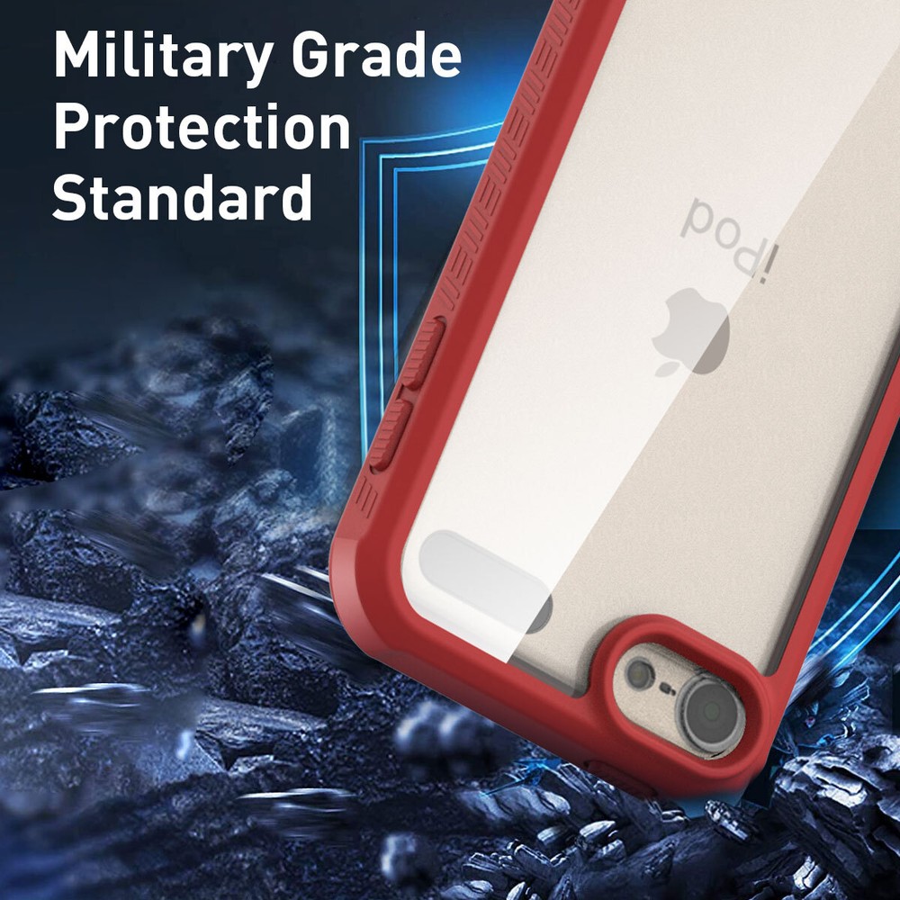 For iPod Touch 7th 6th 5th Gen Case Shockproof Heavy Duty Cover Screen Protector