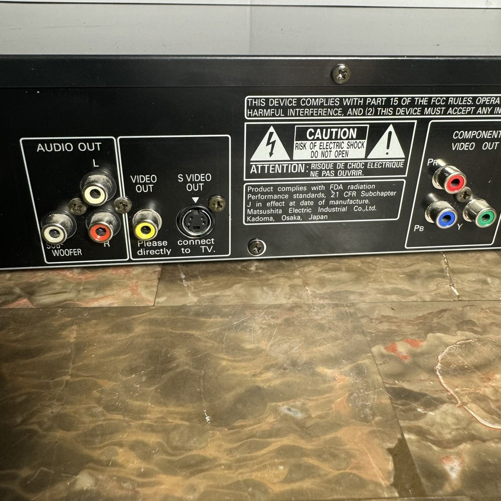Panasonic DVD-RV30 Video DVD / CD / Player. TESTED & WORKING