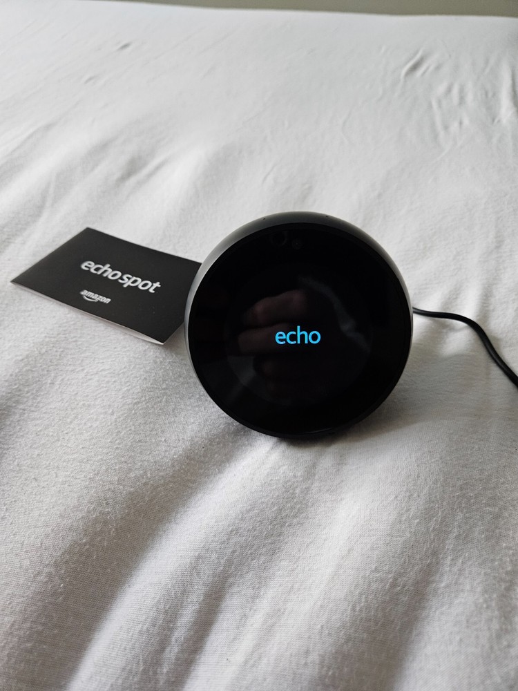 Echo Spot - Smart Alarm Clock with Alexa Black