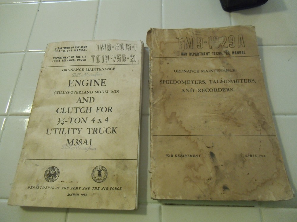 War Department TM, Ordnance Maintenance, Speedometers & Recorders