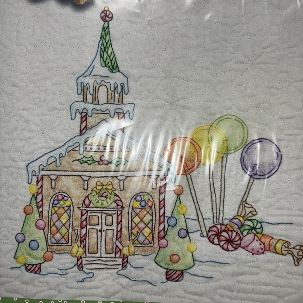 Gingerbread Square Stitching patterns -8 CAH Patterns Pre~owned As Is