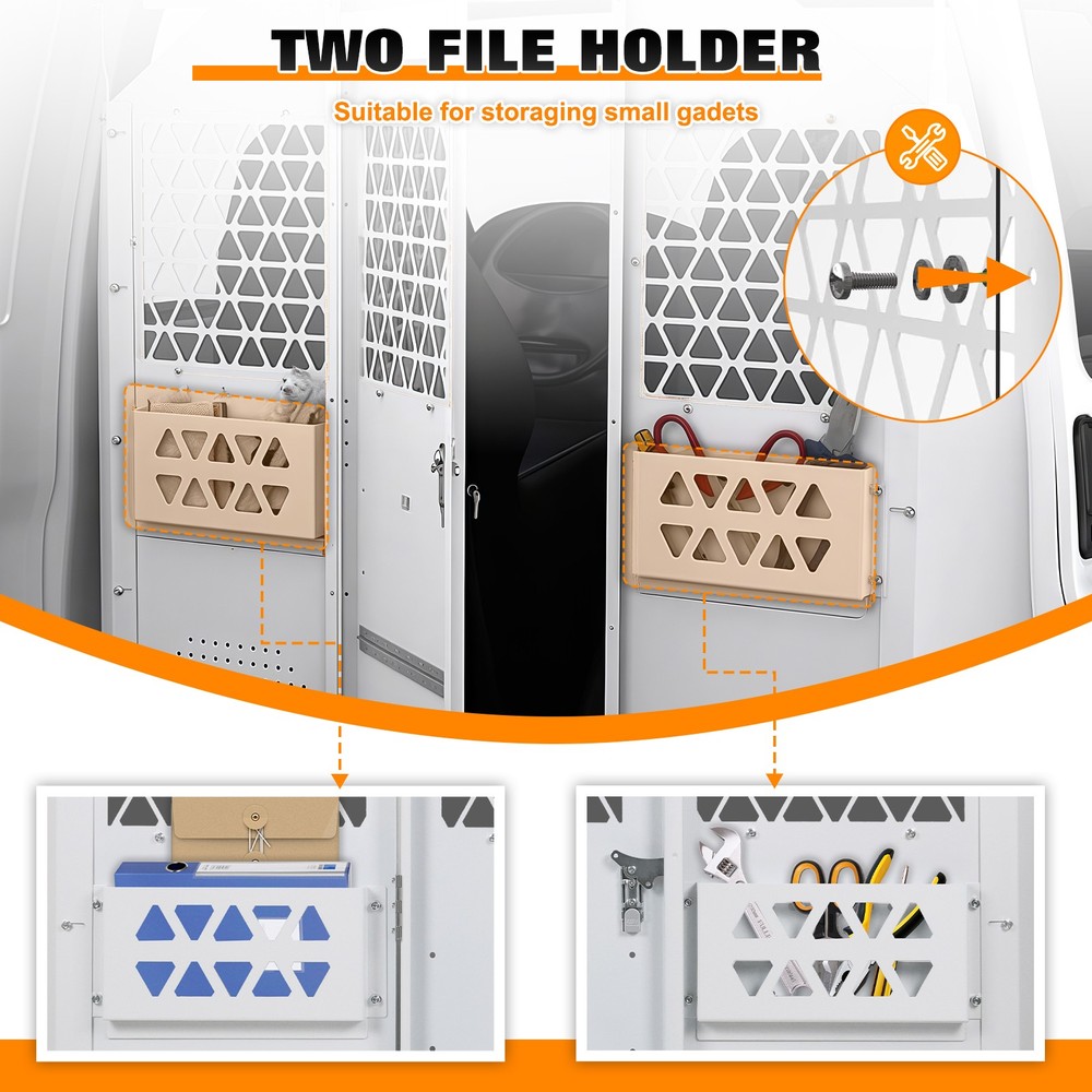 Lockable Cargo Van Partition safety Bulkhead For Chevy Express/ Gmc Savan 96-25