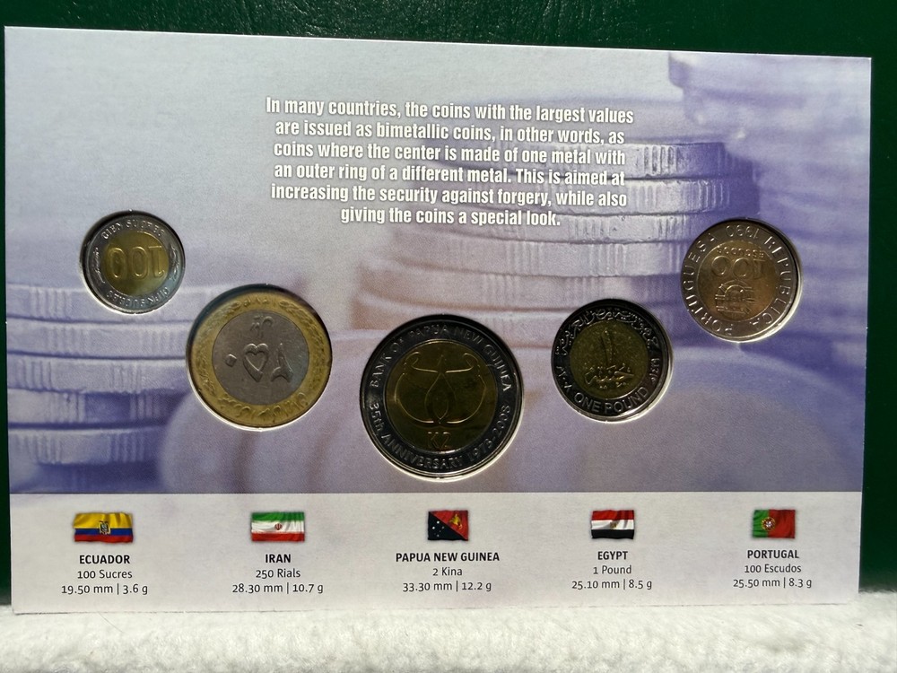 The five - five coins, one topic - Bimetallic Coins