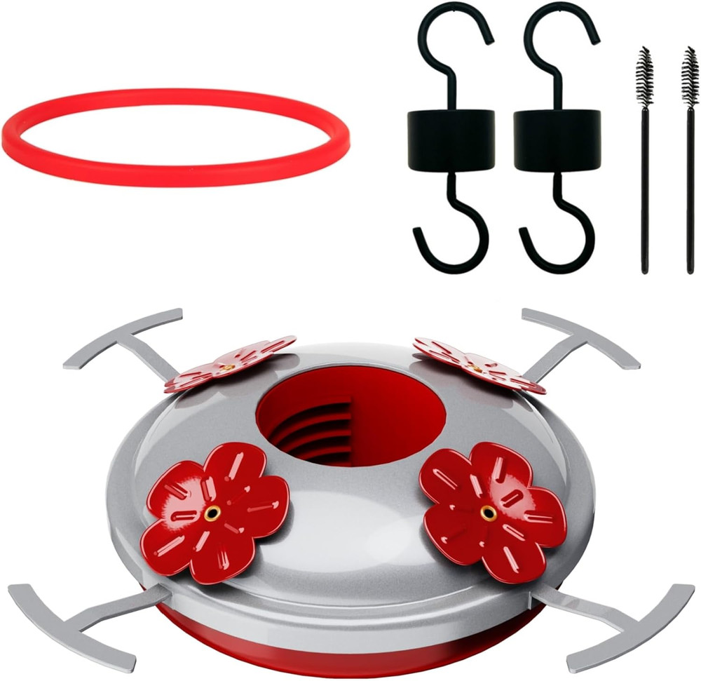 6 Pack Hummingbird Feeder Bottom Replacement Parts Base Set Includes Feeder B...