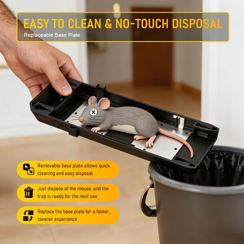 ELECTRIC MOUSE & RAT KILLER - COMPACT ELECTRONIC PEST TRAP WITH ZAPPER FUNCTION