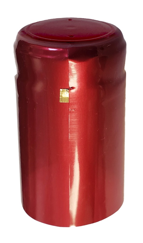 Metallic Ruby Red PVC Shrink Capsules-500 Count