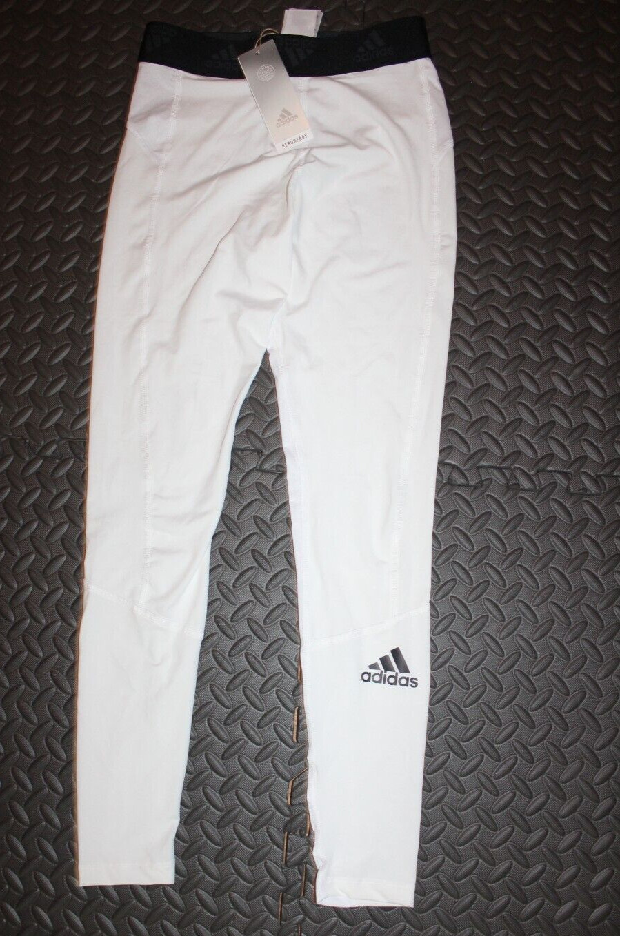 NEW MEN'S ADIDAS TECHFIT COMPRESSION LONG TIGHTS ~ SIZE SMALL #GL9874