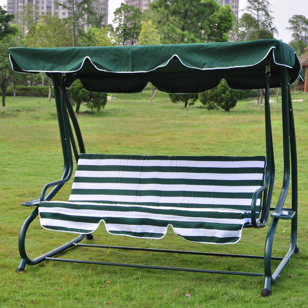 Swing Top Cover Canopy 300D Replacement Garden Patio Outdoor 66x45 75x52 77"x43"