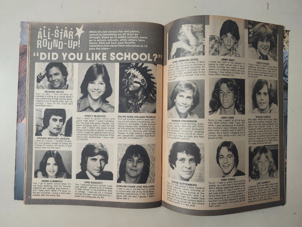 KISS RARE 1979 Vintage 16 Magazine Cheap Trick Loose Cover Writing NO POSTER