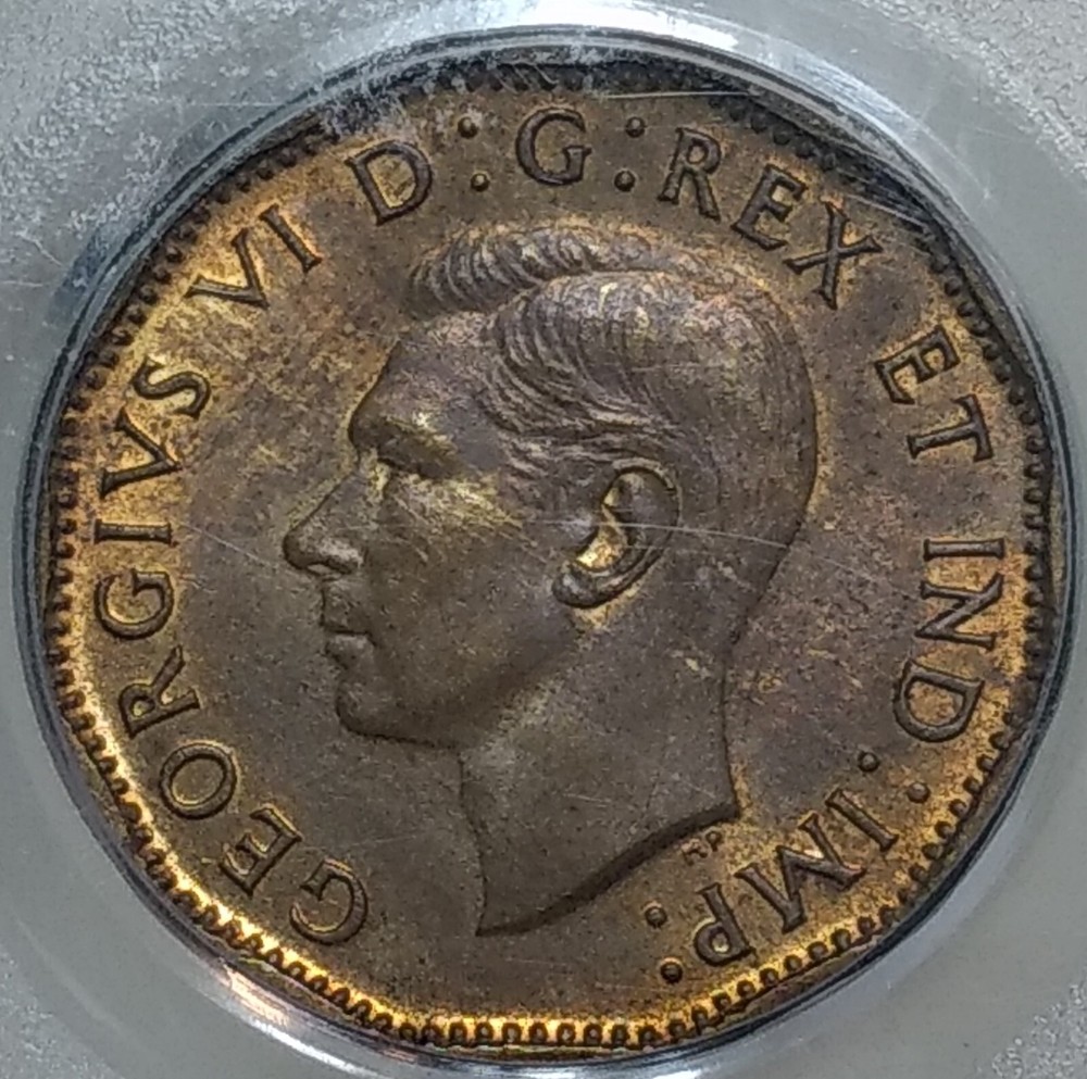 1943 Canada 5 Cents PCGS MS63