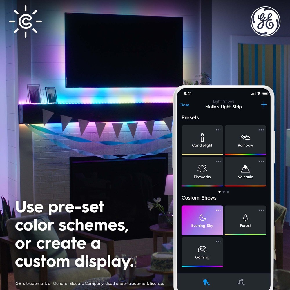 GE Cync Dynamic Effects Smart Light Strip 16 Ft Open Box