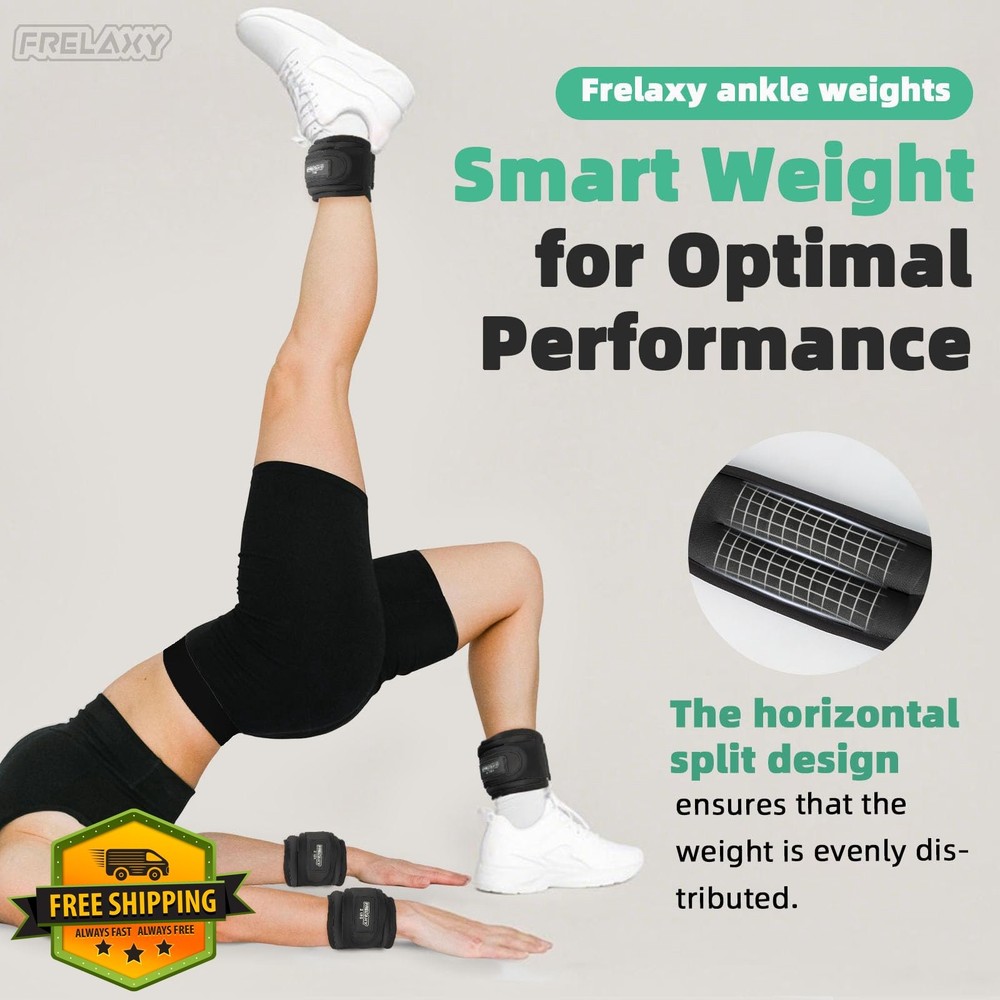 Frelaxy Ankle Wrist Weights 1-3lbs Pair Leg Arm