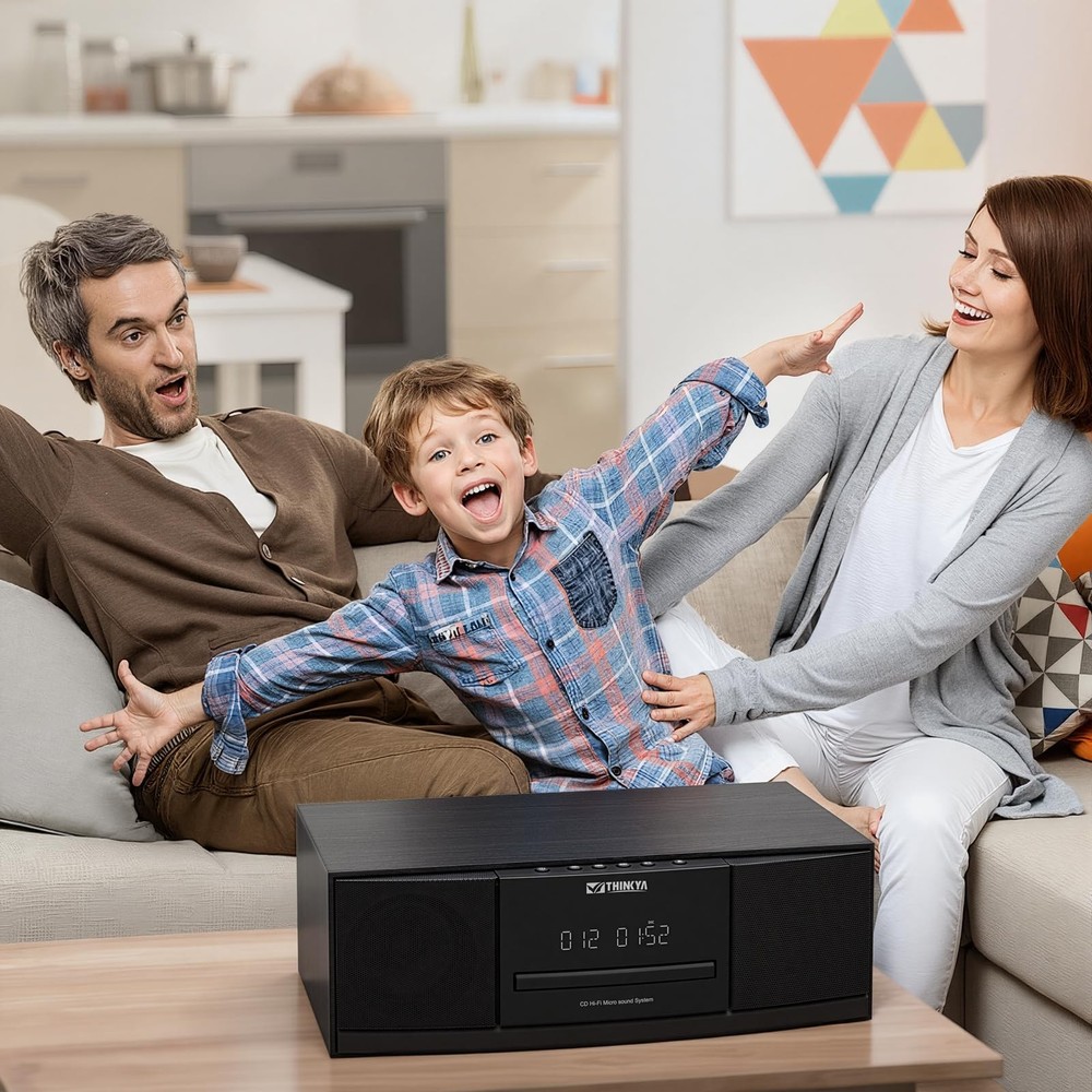 ** NEW Bluetooth Stereo System | 36W | CD Player | Compact Micro HiFi | Black