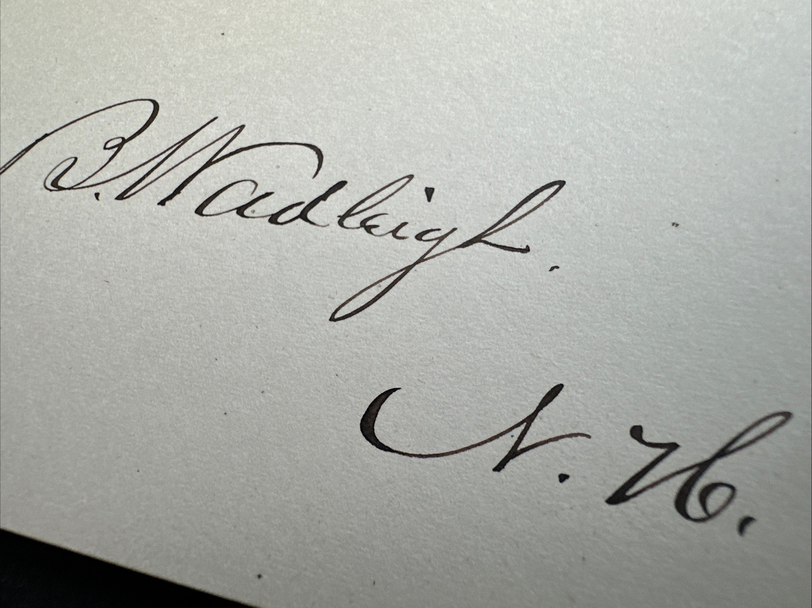 Bainbridge Wadleigh Civil War Era U.S. Senator Autograph Signed N.H. Clean