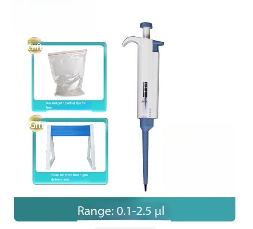 TopPette Single-channel Micro-adjustable Pipette Gun, Micro-pipette Stand