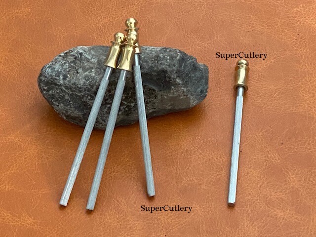 4" Honing Steel Mini Pocket Sharpening Rod Knife Tool Sharpener for knives