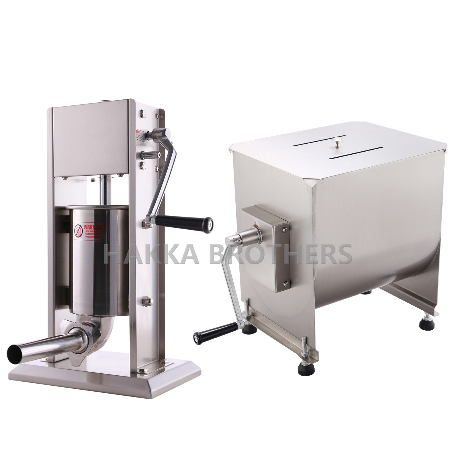 Hakka Commercial Meat Mixer with Sausage Stuffer Machine Kitchen Food Processor
