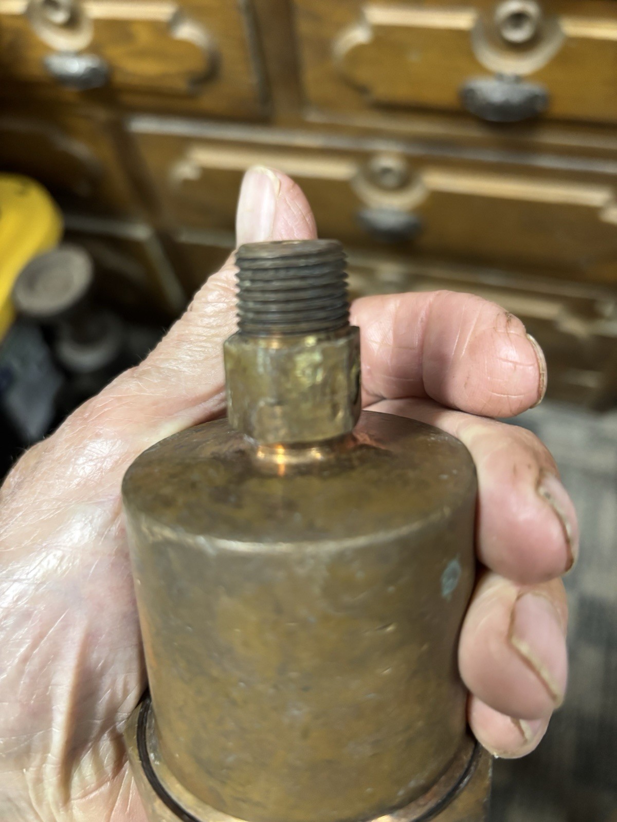 Antique PENBERTHY INJECTOR CO BRASS OILER LUBRICATOR gas steam engine Nice!