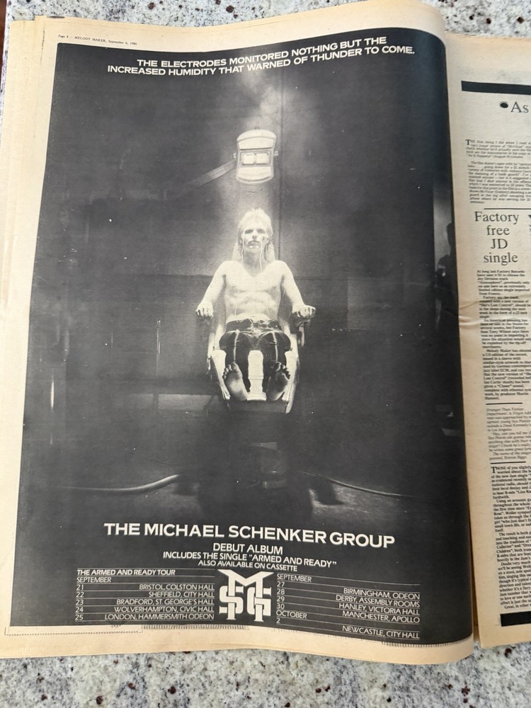 KISS 1980 MELODY MAKER UK NEWSPAPER GENE PAUL ACE PETER AUCOIN VINTAGE MEGA RARE