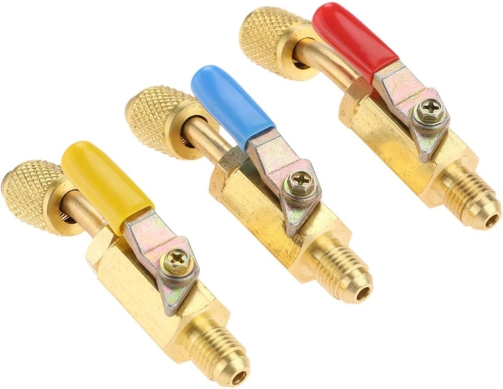 Angled Refrigerant Ball Valve 1/4