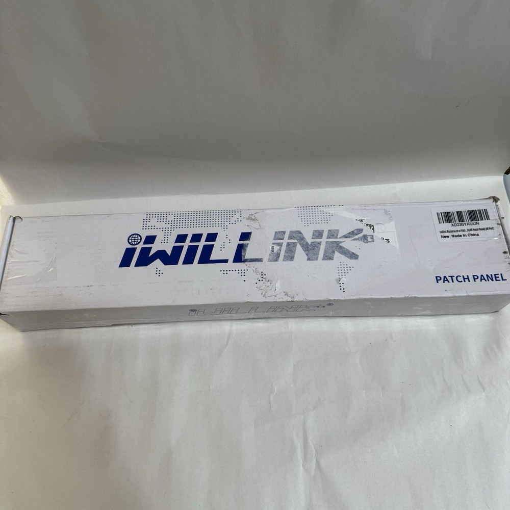 iwillink Rackmount or Wall Mount 19in Patch Panel Cat6 RJ45 Patch Panel 48 Port
