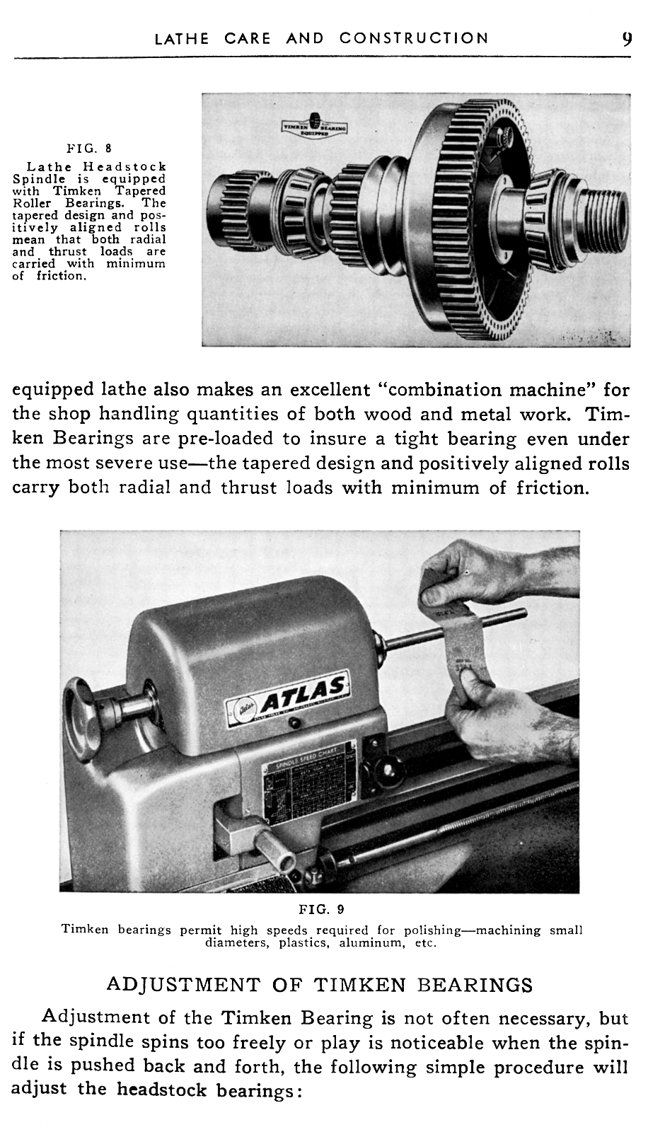 Atlas Craftsman Manual of Metal Lathe Operation Book 12" Crossfeed Lever 0035