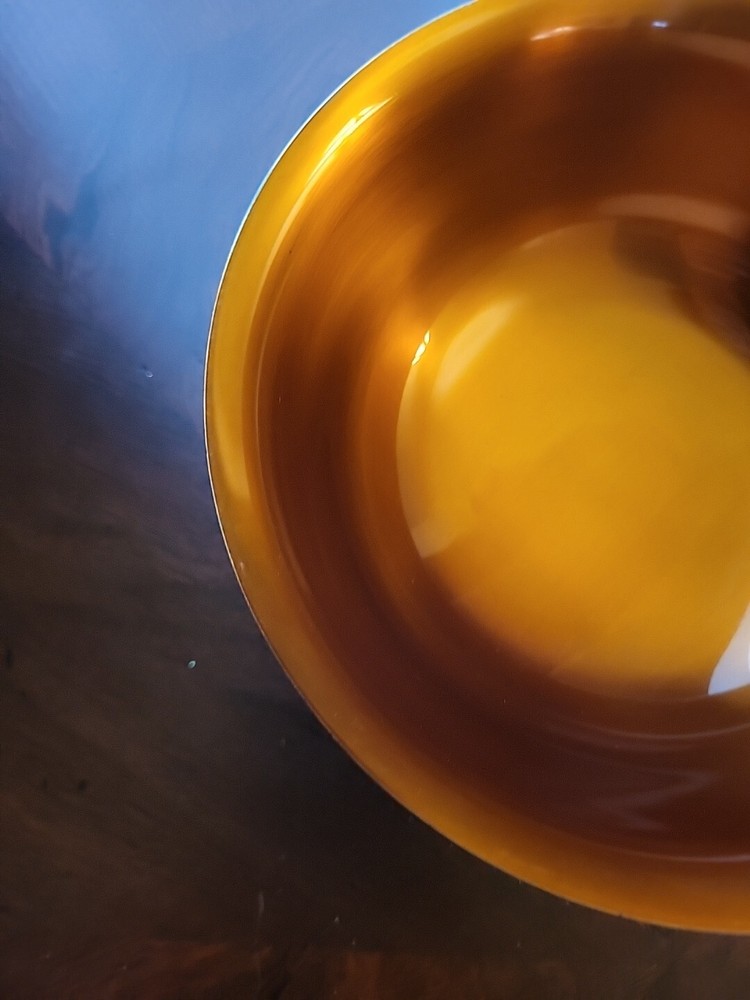 Vintage Wallace Silverplate with Gold Enamel 6" Footed Bowl, #9106