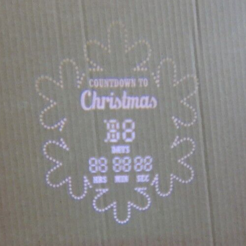 Gemmy Smart Lights Bluetooth Countdown to Christmas Projection