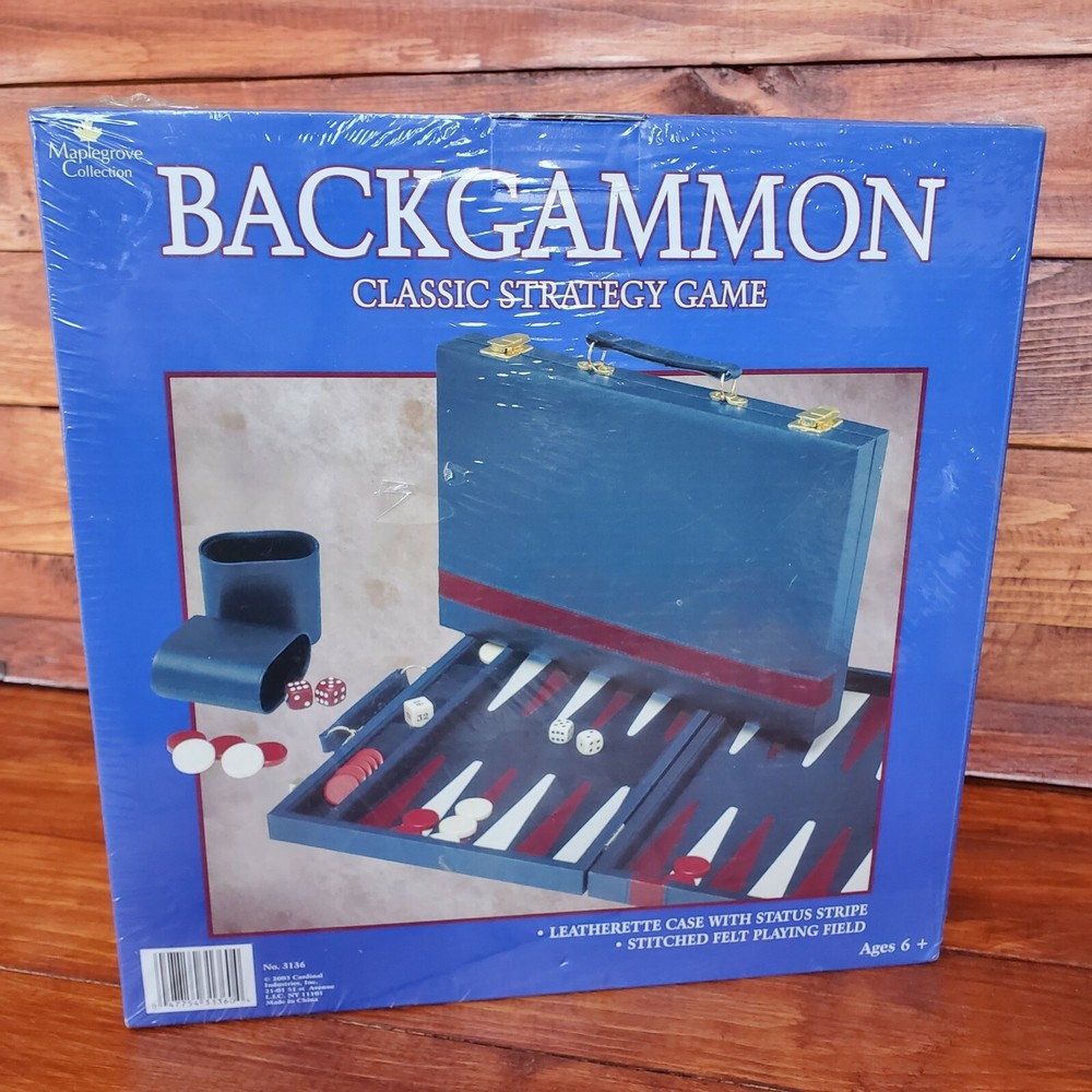 Backgammon Set Maplegrove Collection Strategy Game Cardinal Classic case New