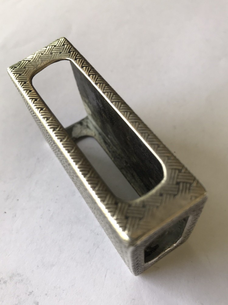 Russian Silver 84 Match Striker Box. marked 1874
